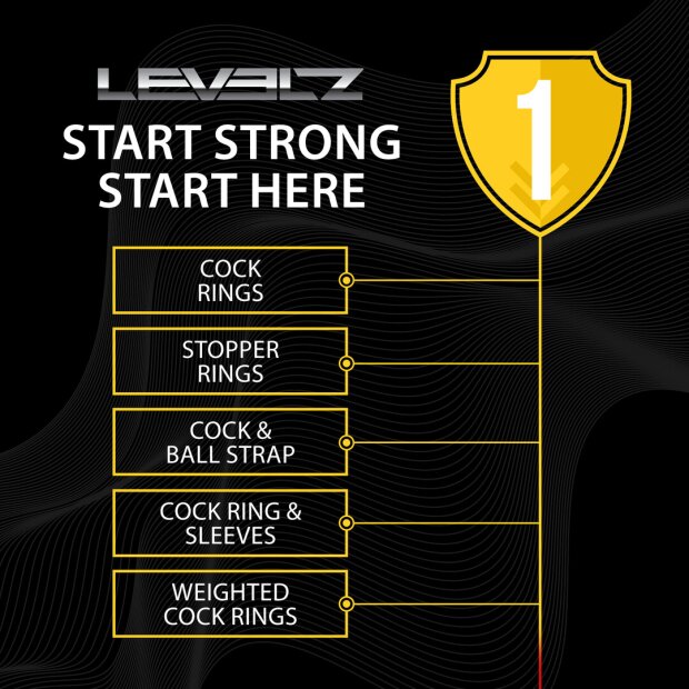 Levelz Wide O Silicone Penis Ring M