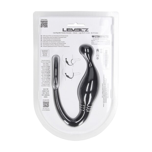 Levelz Silicone Cock Ring with Prostate Stimulator