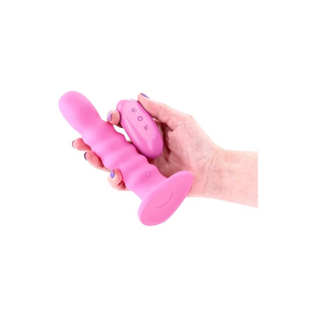 NS Novelties Colours Ribbed Vibrator Dildo