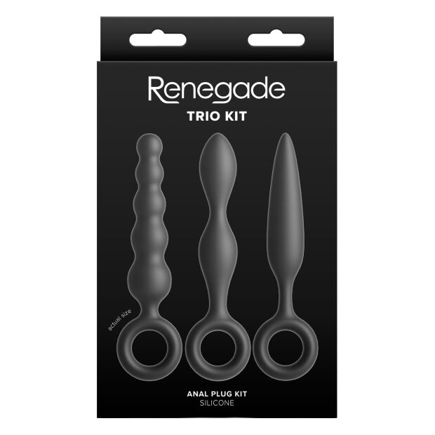 NS Novelties analplug set mit fingerring schwarz