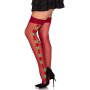 Leg Avenue Bas Autofixants avec Roses Taille Unique