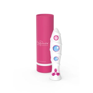 My Fucsia White Submarine Gode en porcelaine fait main...