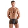 Svenjoyment Netz-Pants mit Wetlook und Ketten Schwarz 2XL