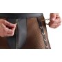 Svenjoyment Netz-Pants mit Wetlook und Ketten Schwarz 2XL
