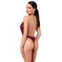 Noir Kink Royal Transparenter Riostring-Body Burgundrot M