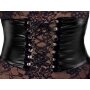 Noir Kink Royal Spitzen-Midikleid mit Taillencorsage M