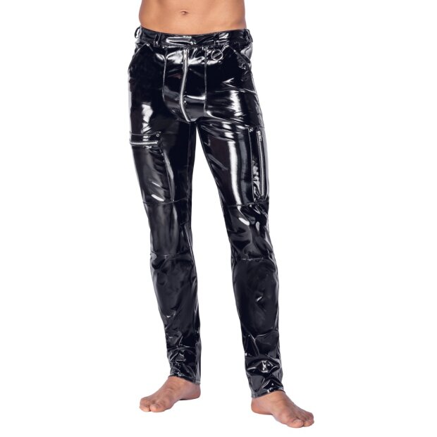 Black Level Patent Skinny Pants with Zip Pockets XL