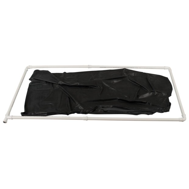 Late X Vacuum Bed with Frame Black 200 x 100 cm