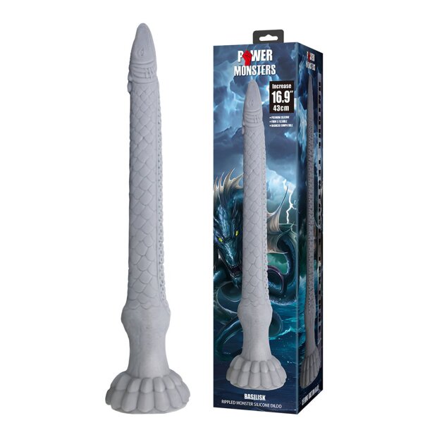 Power Monsters Basilisk Godemichet Monstre 43 cm Multicolore