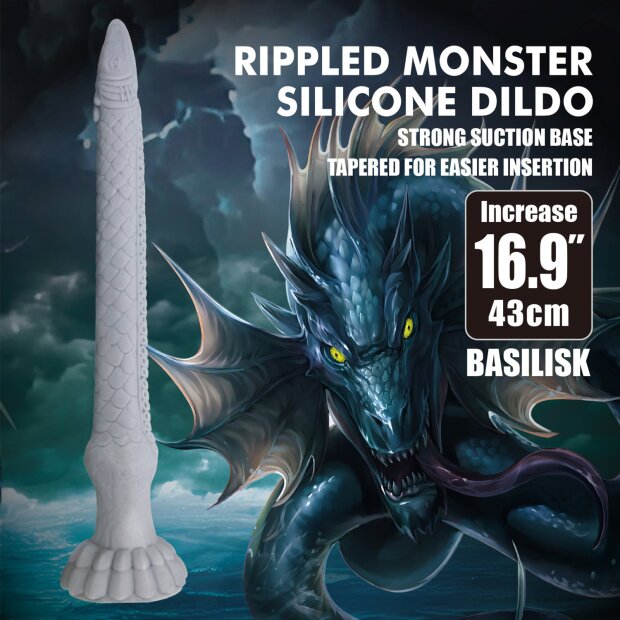 Power Monsters Basilisk Godemichet Monstre 43 cm Multicolore