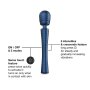 Manwan Man.Wand Edgy Wand Vibrator Blau