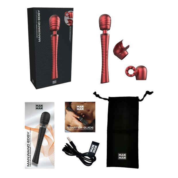 Manwan Man.Wand Edgy Wand Vibrator Rouge