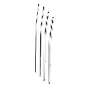 Lot Sinner Gear de 4 tiges urétrales argentées