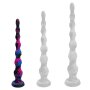Deepleasure Silicone Dildo with Suction Cup Glitter Pink Blue Black 42 cm