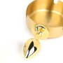 BDSMaster Runder Aschenbecher Metal Plug Gold