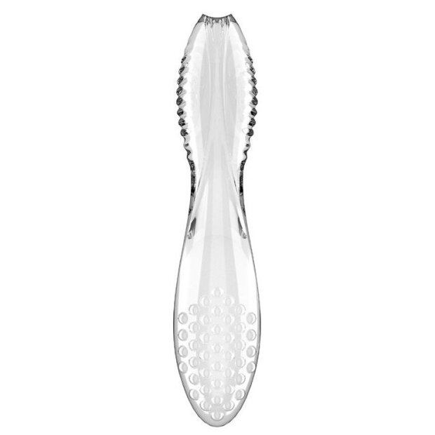 Satisfyer Textured Glass Double Dildo 20 cm