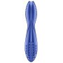 Satisfyer Glas Doppeldildo mit Struktur 20 cm