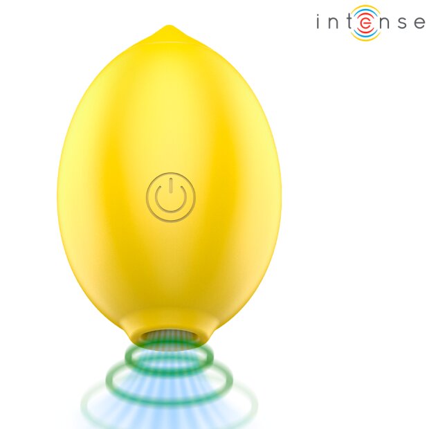 Intense Stimulateur Clitoridien à Succion Citron Silicone Étanche Rechargeable