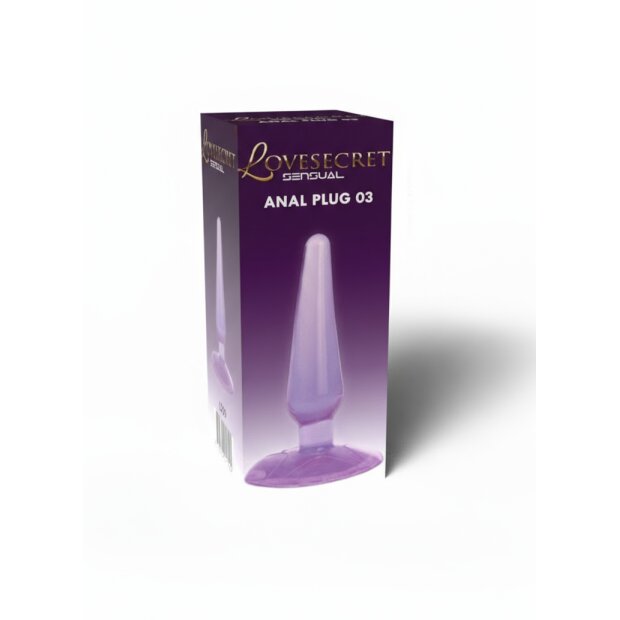Lovesecret Sensual Anal Plug 03 Purple Suction Cup 4cm