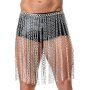 You2Toys Bad Kitty Body Chain Collar Skirt Belt Silver