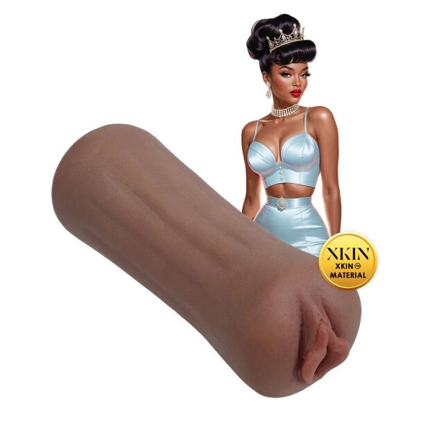 Xkin Beauty Queen Lulu Liplust Small Masturbator Brown