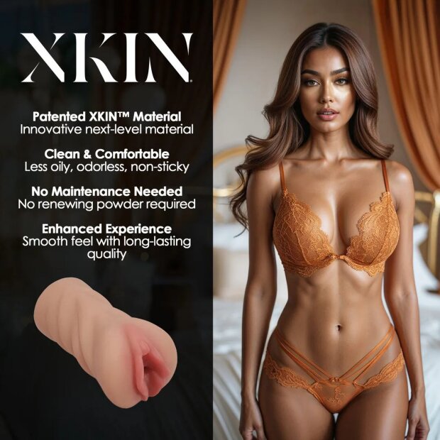 Xkin Secret Affairs Midnight Honey Celeste Medium Masturbator Brown