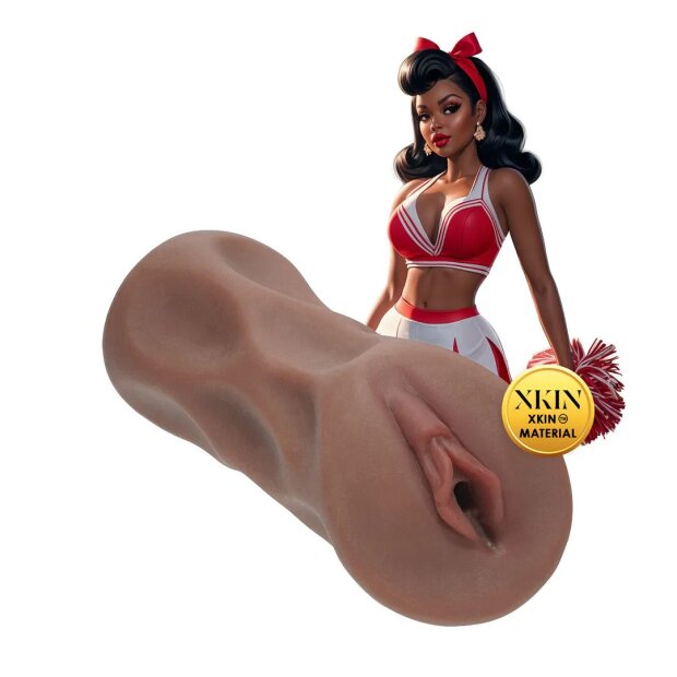 Xkin Pinup Dolls Cheerleader Cutie Cherry Splitz Large Masturbator Brown
