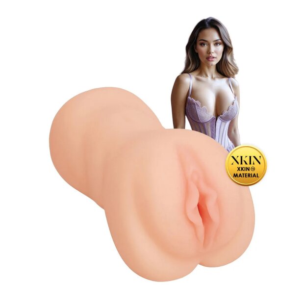 Xkin Secret Affairs Soft and Sweet Delilah Large Masturbator Beige