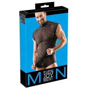Svenjoyment T-Shirt Transparent à Rayures...