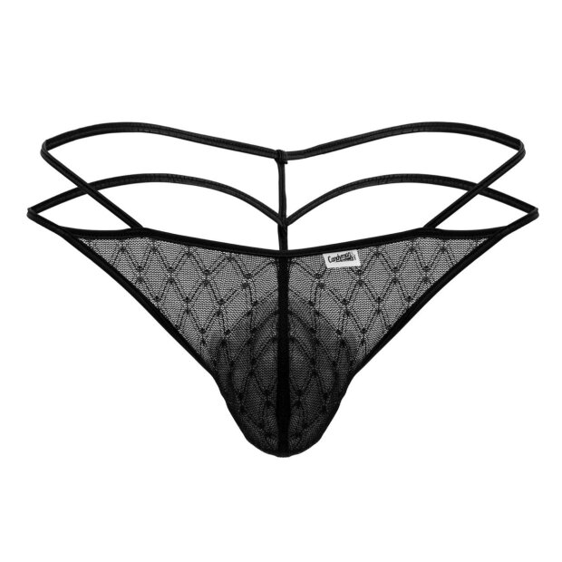 CandyMan Geolix Black Thong S - XXXL