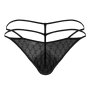 CandyMan Geolix Black Thong S - XXXL