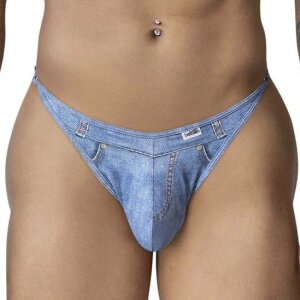 CandyMan String Cowboy Denim Bleu S - XXXL