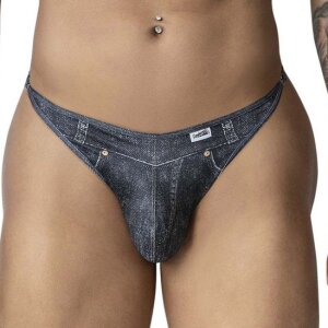 CandyMan String Cowboy Denim Noir S - XXXL