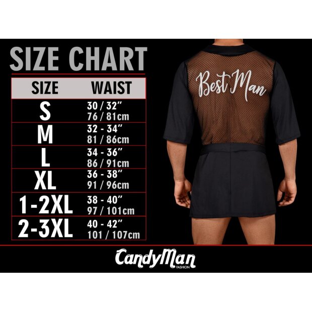 CandyMan Heartis red thong S - XL