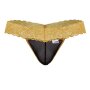 CandyMan Thong en dentelle Beltis Noir-Orange S - XL