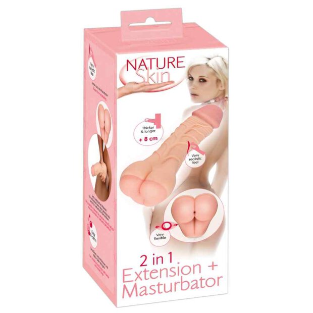 Nature Skin 2in1 Extension+Masturbator
