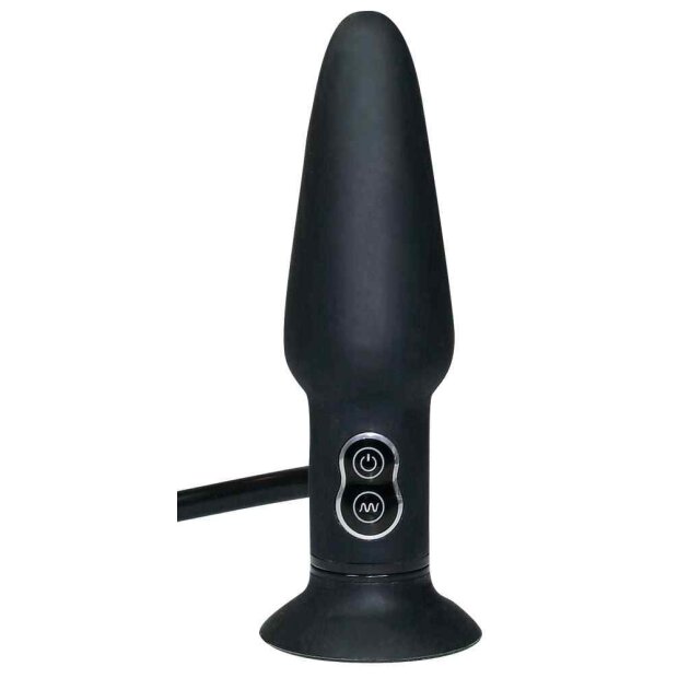 True Black Vibr. Anal Plug
