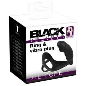 Black Velvets ring + vibro plug