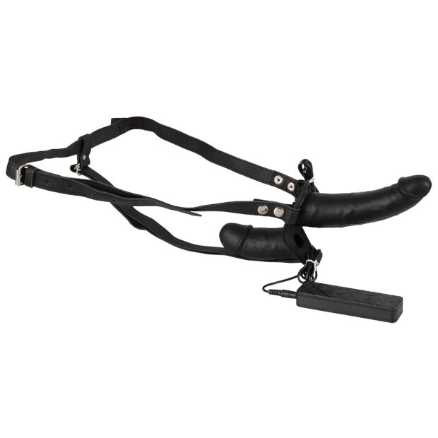 Vibrating Double Dildos with Harness