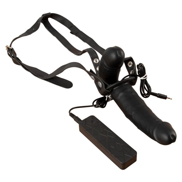 Vibrating Double Dildos with Harness