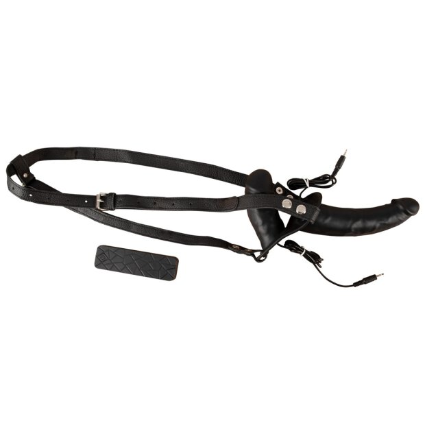 Vibrating Double Dildos with Harness
