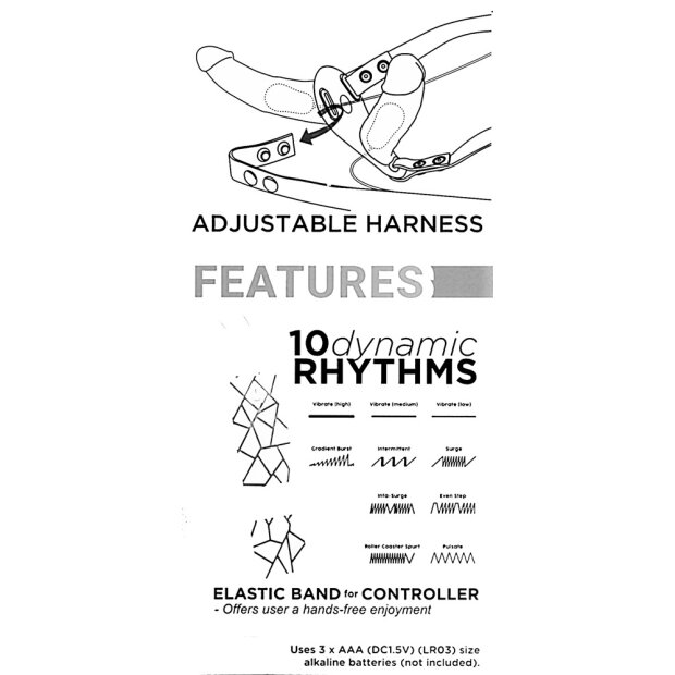 Vibrating Double Dildos with Harness