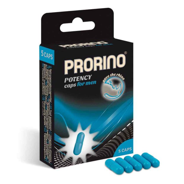 Prorino Potenz 5 caps für den Mann Potenzhilfe Erektionshilfe Leistungssteigerun