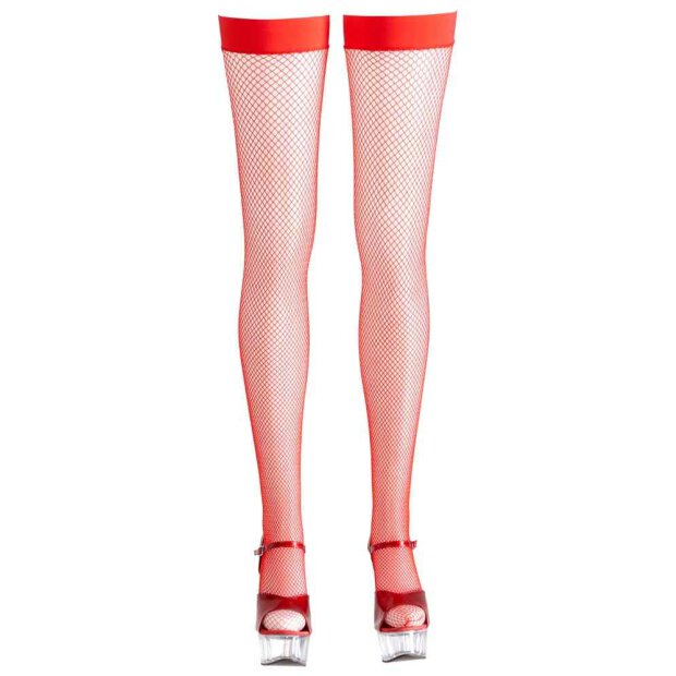 Hold-up Stockings red S