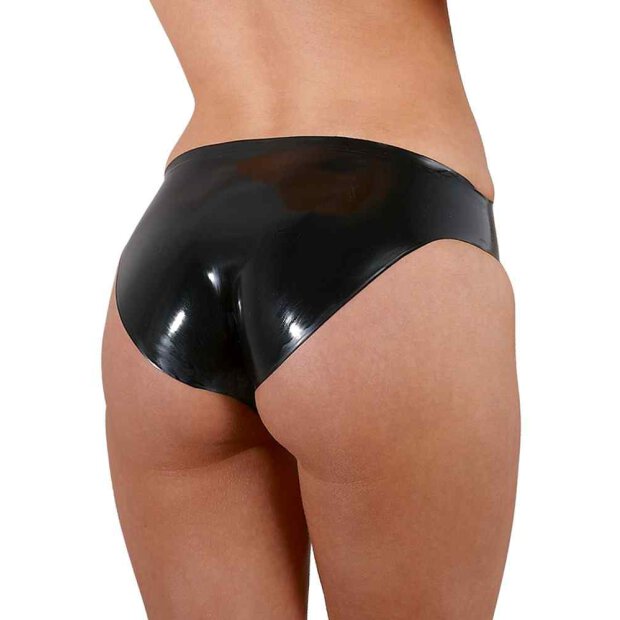 Latex Slip schwarz S