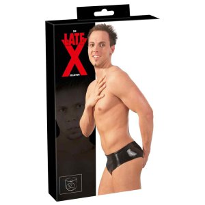 Latex Herren Slip schwarz M/L