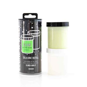 Clone-A-Willy Refill Glow in the Dark Green Silicone 226 g