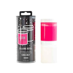 Clone-A-Willy - Refill Glow in the Dark Hot Pink Silicone...