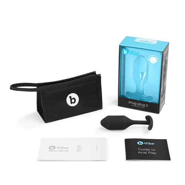B-Vibe Snug Butt Plug 2 Black