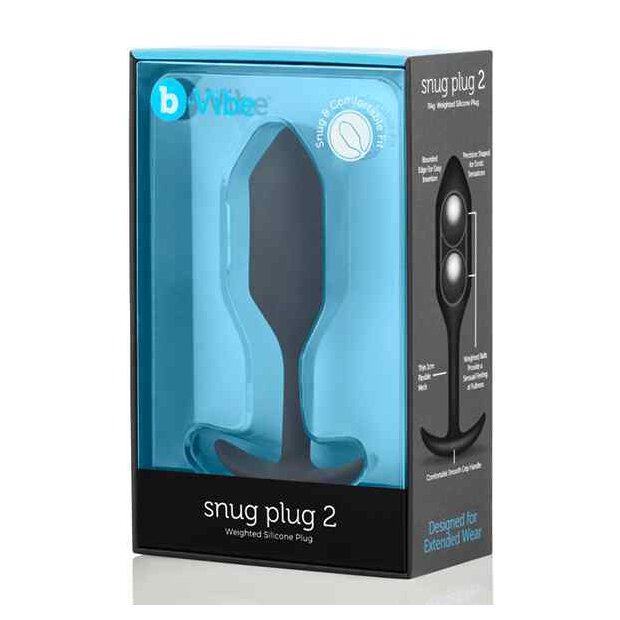 B-Vibe Snug Butt Plug 2 Black